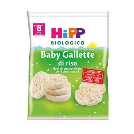 Hipp Biologico Baby Gallette di riso snack per bambini da 8 mesi 35 g