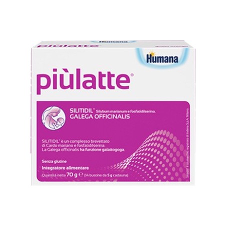 Piùlatte Plus 14 Bustine - Integratore Alimentare per l'Allattamento