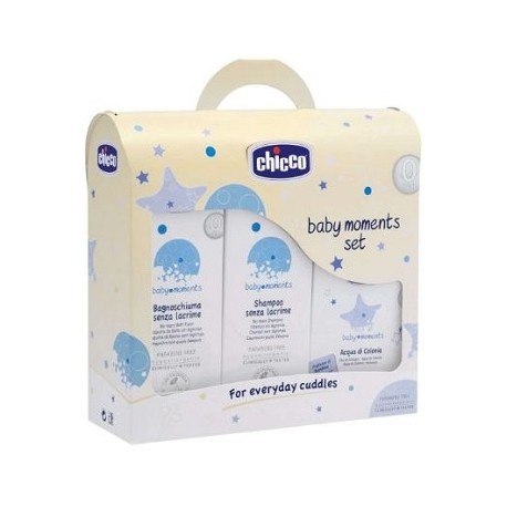 Chicco Baby Moments Set Bagnetto Shampoo+Bagnoschiuma+Colonia