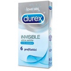 Durex Invisible - Preservativi ultra sottili 6 pezzi