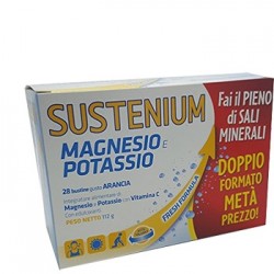 Sustenium Magnesio e Potassio integratore reidratante 28 buste