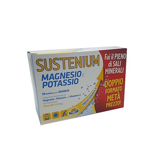 Sustenium Magnesio e Potassio integratore reidratante 28 buste