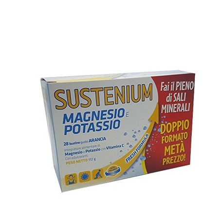 Sustenium Magnesio e Potassio integratore reidratante 28 buste Sustenium Magnesio e Potassio integratore reidratante 28 buste