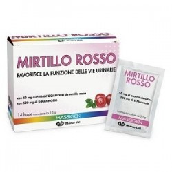 Viticist Mirtillo Rosso integratore emolliente lenitivo per vie urinarie 14 bustine