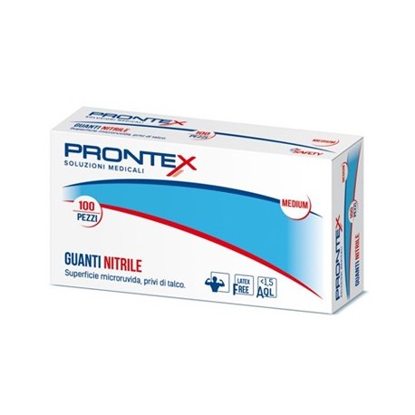 Prontex Guanti in nitrile senza polvere taglia piccolo 6/7 100 pezzi