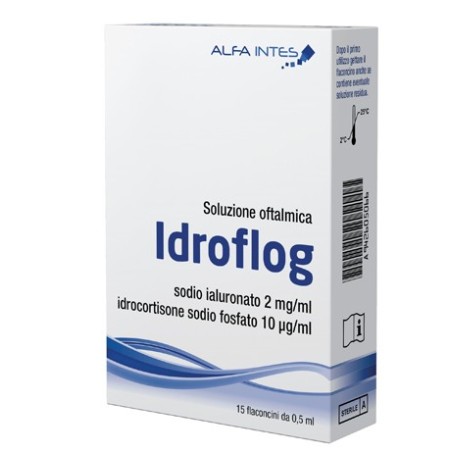 Idroflog Soluzione oftalmica effetto barriera per occhio secco 15 flaconcini da 0,5 ml Idroflog Soluzione oftalmica effetto barriera per occhio secco 15 flaconcini da 0,5 ml