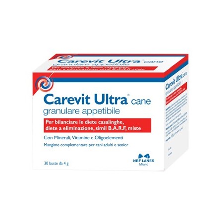 Carevit Ultra integratore granulare appetibile per cani adulti 30buste Carevit Ultra integratore granulare appetibile per cani adulti 30buste