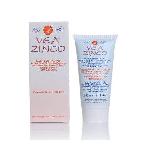 Vea Zinco Pasta Protettiva per il cambio del pannolino Base all'Ossido di Zinco 40ml