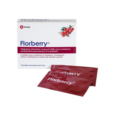 Florberry 10 Bustine Fermenti Lattici per Vie Urinarie e Intestino Florberry 10 Bustine Fermenti Lattici per Vie Urinarie e Intestino