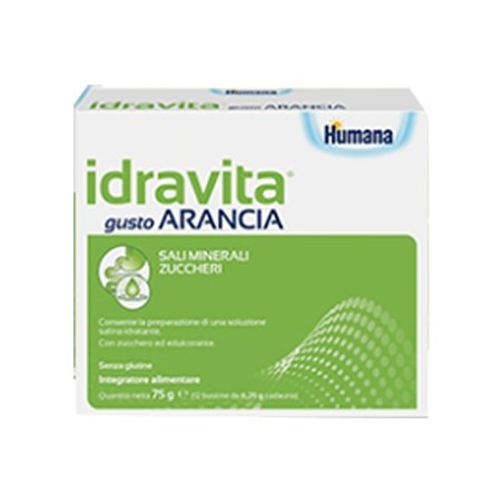 Idravita Arancia 12 Bustine Integratore di Sali Minerali per Bambini Idravita Arancia 12 Bustine Integratore di Sali Minerali per Bambini