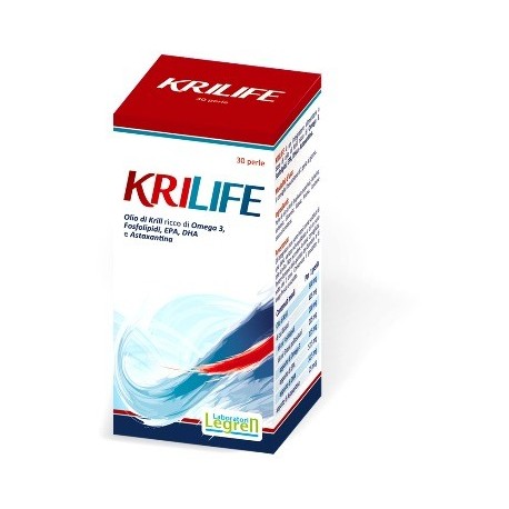 Krilife integratore di EPA e DHA per benessere cardiocircolatorio 30 perle