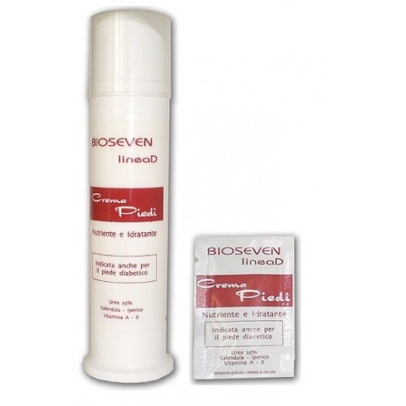 Bioseven LineaD Crema piedi ristrutturante per talloni secchi screpolati 100 ml