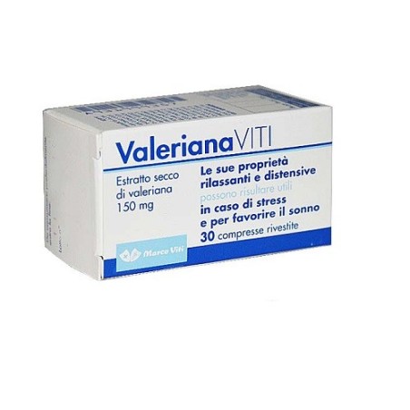Valeriana Viti integratore rilassante distensivo per insonnia 30 compresse Valeriana Viti integratore rilassante distensivo per insonnia 30 compresse