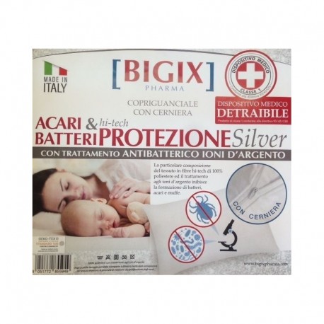 Copriguanciale Antiacari con Trattamento Antibatterico Bigix Pharma