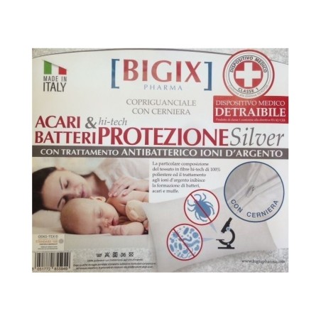 Copriguanciale Antiacari con Trattamento Antibatterico Bigix Pharma Copriguanciale Antiacari con Trattamento Antibatterico Bigix Pharma