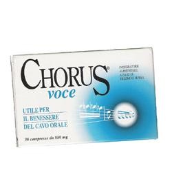 Chorus Voce 30 Compresse - Integratore per la Gola e la Voce