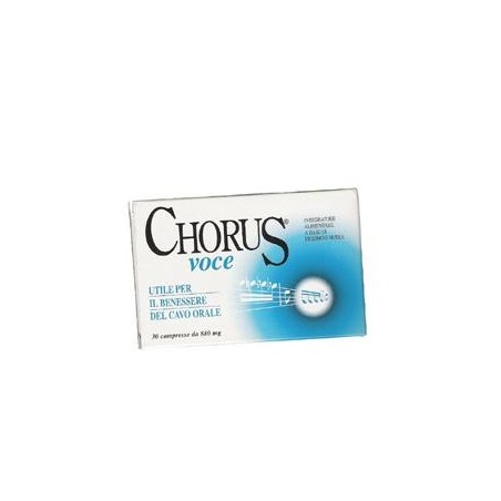 Chorus Voce 30 Compresse - Integratore per la Gola e la Voce Chorus Voce 30 Compresse - Integratore per la Gola e la Voce