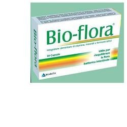 Bio-flora integratore probiotico per flora batterica intestinale 30 capsule