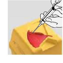 Contenitore Aghi usati monouso imperforabile per smaltimento di rifiuti acuminati e taglienti