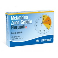 Melatonina Zinco-Selenio Pierpaoli 60 Compresse per Disturbi del Sonno
