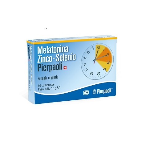 Melatonina Zinco-Selenio Pierpaoli 60 Compresse per Disturbi del Sonno