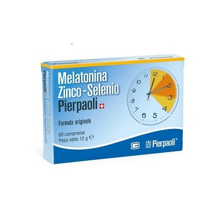 Melatonina Zinco-Selenio Pierpaoli 60 Compresse per Disturbi del Sonno Melatonina Zinco-Selenio Pierpaoli 60 Compresse per Disturbi del Sonno