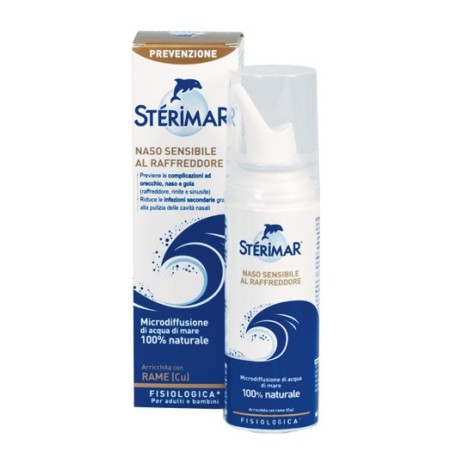 Sterimar Naso Sensibile al Raffreddore Spray all'Acqua di Mare 100 ml Sterimar Naso Sensibile al Raffreddore Spray all'Acqua di Mare 100 ml
