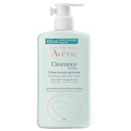 Avène Cleanance Hydra Crema Detergente Lenitiva Viso e Corpo 400ml Avène Cleanance Hydra Crema Detergente Lenitiva Viso e Corpo 400ml