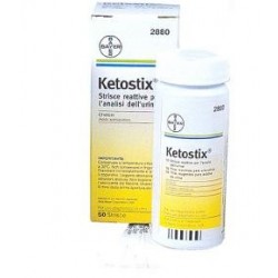 Ketostix Strisce reattive test per corpi chetonici nell'urina 50 pezzi