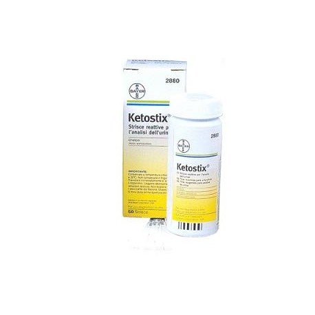 Ketostix Strisce reattive test per corpi chetonici nell'urina 50 pezzi