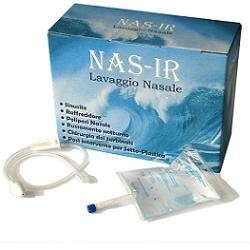 Nas-Ir Lavaggio Nasale soluzione isotonica con doccia 10 sacche da 250 ml + 1 blister