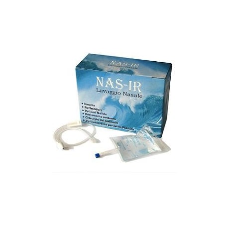 Nas-Ir Lavaggio Nasale soluzione isotonica con doccia 10 sacche da 250 ml + 1 blister