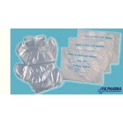 Guanto monouso in plastica trasparente 100 pezzi