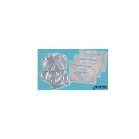 Guanto monouso in plastica trasparente 100 pezzi Guanto monouso in plastica trasparente 100 pezzi