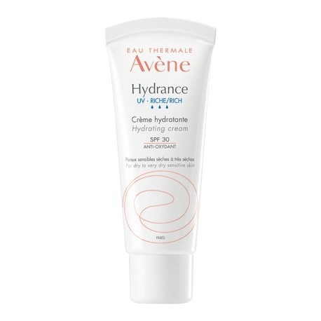 Avène Hydrance UV Ricca SPF30 - Crema Viso Idratante Protettiva Pelle Normale e Secca 40ml