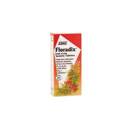 Floradix integratore di ferro e vitamine per stanchezza 84 tavolette
