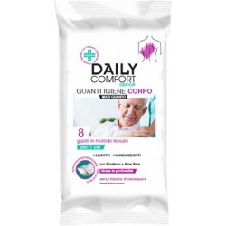 Daily Comfort Senior Maxi guanto per l'igiene del corpo in morbido tessuto 8 pezzi