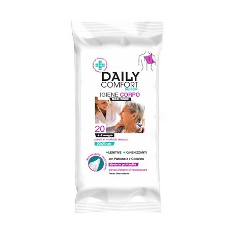 Daily Comfort Senior Panni per l'igiene del corpo in tessuto 24 pezzi