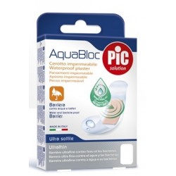 PIC Aquabloc Cerotto Impermeabile Antibatterico 10x15 cm 5 Pezzi