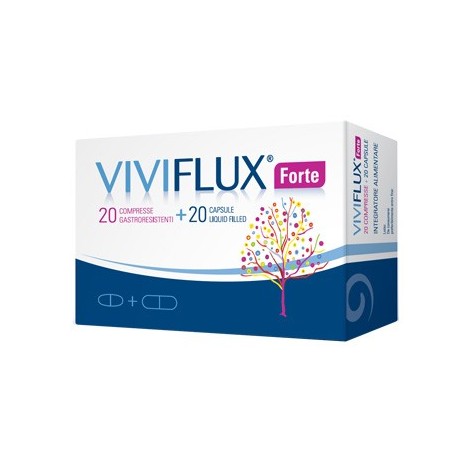 Viviflux Forte integratore antiossidante ricostituente 20 compresse + 20 capsule liquide