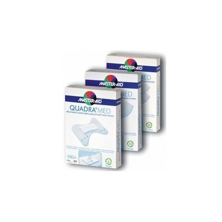 M-AID Quadra Med Cerotto Trapirante con Disinfettante Grande 10Pezzi