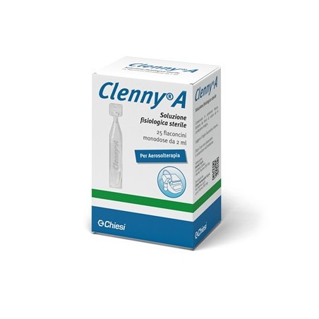 Clenny A 25 Flaconcini - Soluzione Fisiologica Sterile per Aerosolterapia Clenny A 25 Flaconcini - Soluzione Fisiologica Sterile per Aerosolterapia