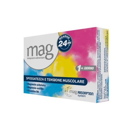 Mag Ricarica 24 Ore Integratore energizzante magnesio e vitamina B6 Mag Ricarica 24 Ore Integratore energizzante magnesio e vitamina B6