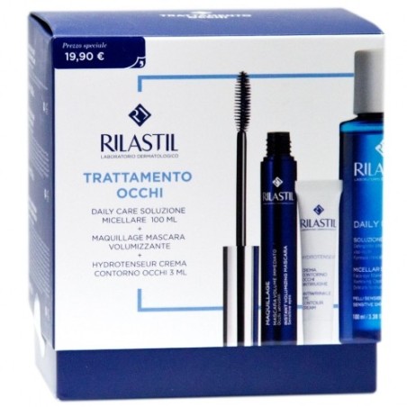 Rilastil Trattamento Occhi - Mascara Maquillage Volume Immediato + Acqua Micellare 100ml + Contorno Occhi Hydrotenseur 3ml Rilastil Trattamento Occhi - Mascara Maquillage Volume Immediato + Acqua Micellare 100ml + Contorno Occhi Hydrotenseur 3ml