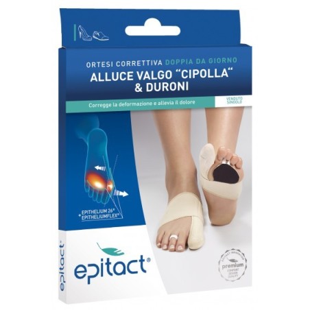 Epitact Ortesi correttiva doppia protezione per alluce valgo - SX Tg.S Epitact Ortesi correttiva doppia protezione per alluce valgo - SX Tg.S