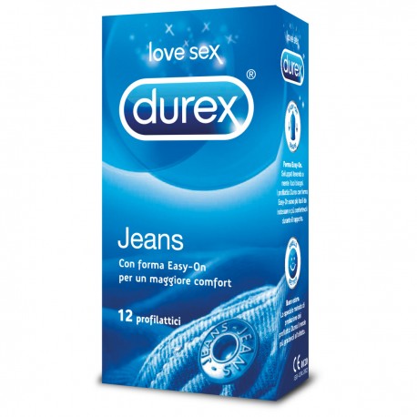 Durex Jeans Easy On - Preservativi facili da indossare 12 pezzi
