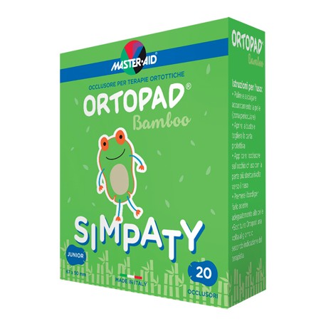 Ortopad Bamboo Simpaty Junior cerotto per terapia ortottica 20 Pezzi