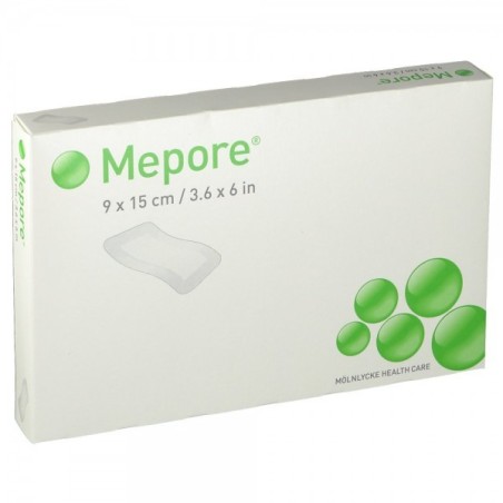 Mepore medicazione adesiva in TNT 6x7 cm 10 pezzi Mepore medicazione adesiva in TNT 6x7 cm 10 pezzi