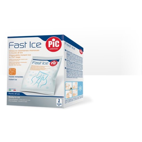PIC Fast Ice ghiaccio istantaneo monouso per terapia del freddo 2 pezzi PIC Fast Ice ghiaccio istantaneo monouso per terapia del freddo 2 pezzi
