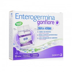 Enterogermina Gonfiore - Integratore contro i gas intestinali e il gonfiore addominale 10 bustine